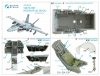 Quinta Studio QD48259 F/A-18E 3D-Printed & coloured Interior on decal paper (HobbyBoss) 1/48